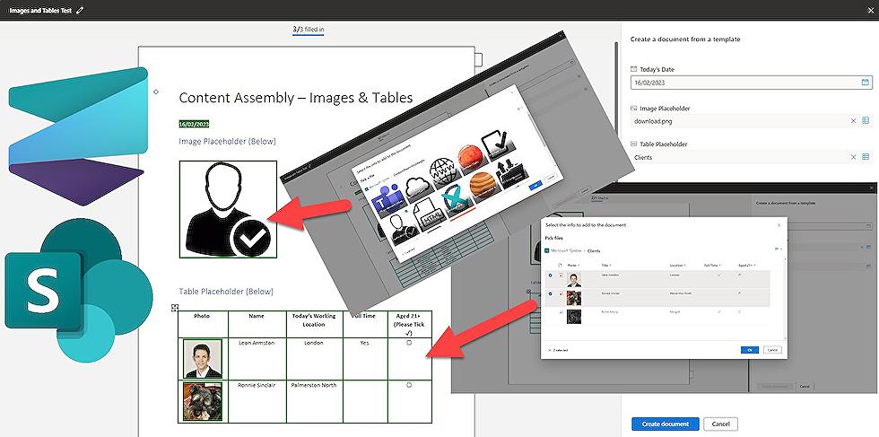 Images & Tables now supported in Microsoft Syntex Content Assembly