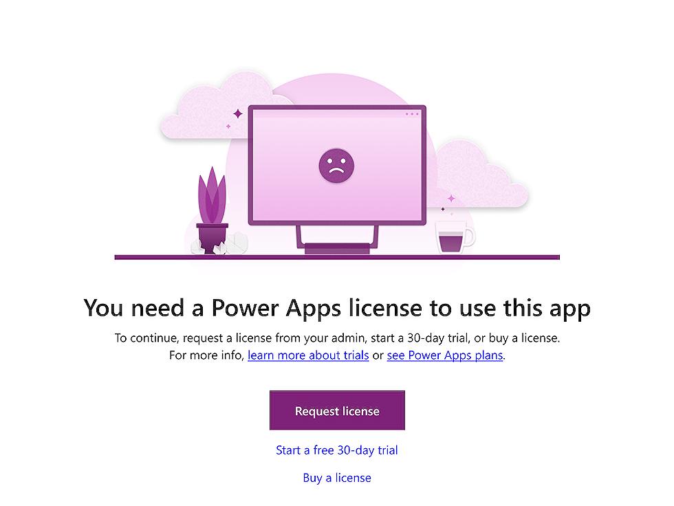 New: Request a Power Apps premium license from org admins