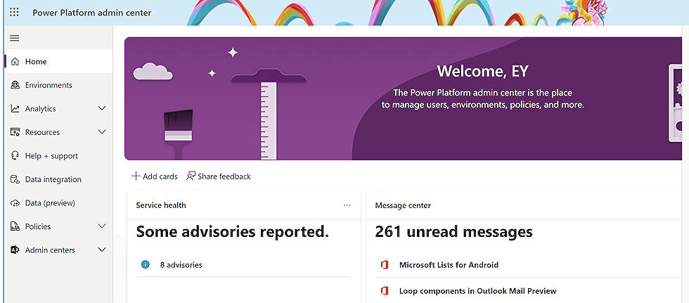 What happened to the Power Platform Admin Center