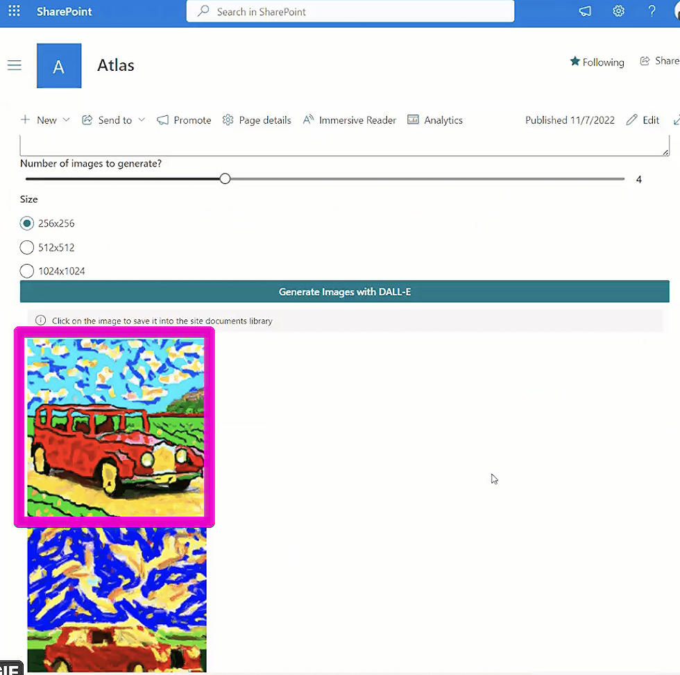 New SharePoint WebPart for DALL-E Images