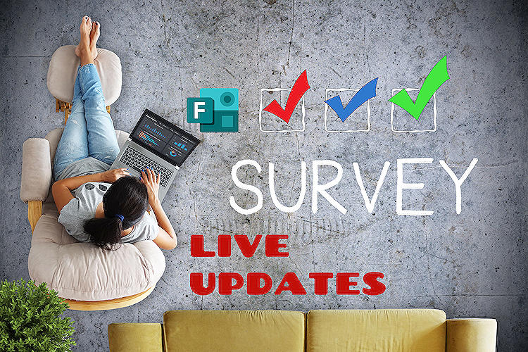 Share your microsoft forms survey live 