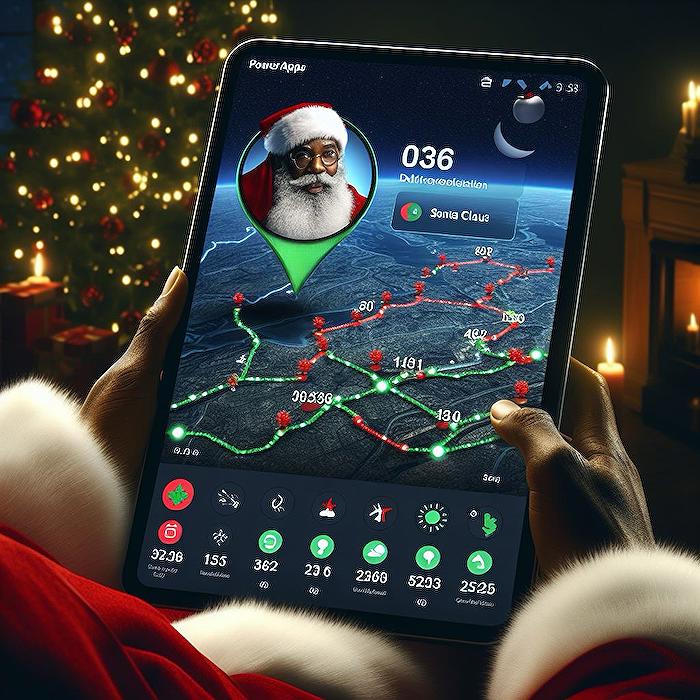 Power Apps - Track Santa Live: Microsoft Power Apps Holiday Guide